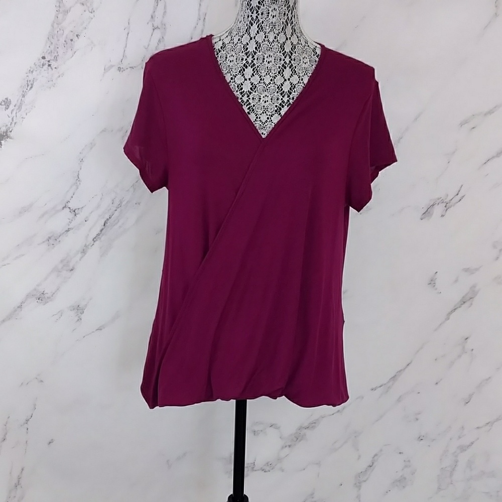 Free People Purple Wrap Top